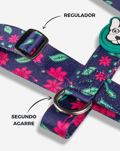 Pretal Doble Agarre Floral